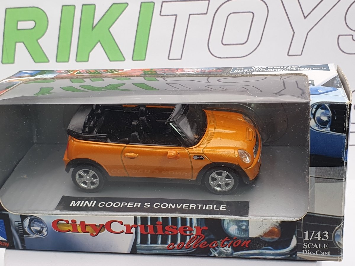 Mini Cooper S Convertibile New Ray 1/43 Arancione - RikiToys - New Ray