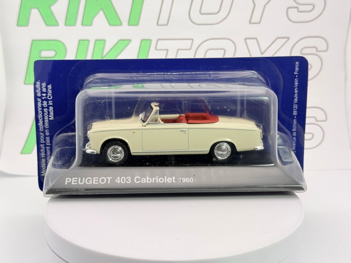 Peugeot 403 Cabrio Edicola 1/43 Beige 1960 - RikiToys - Edicola