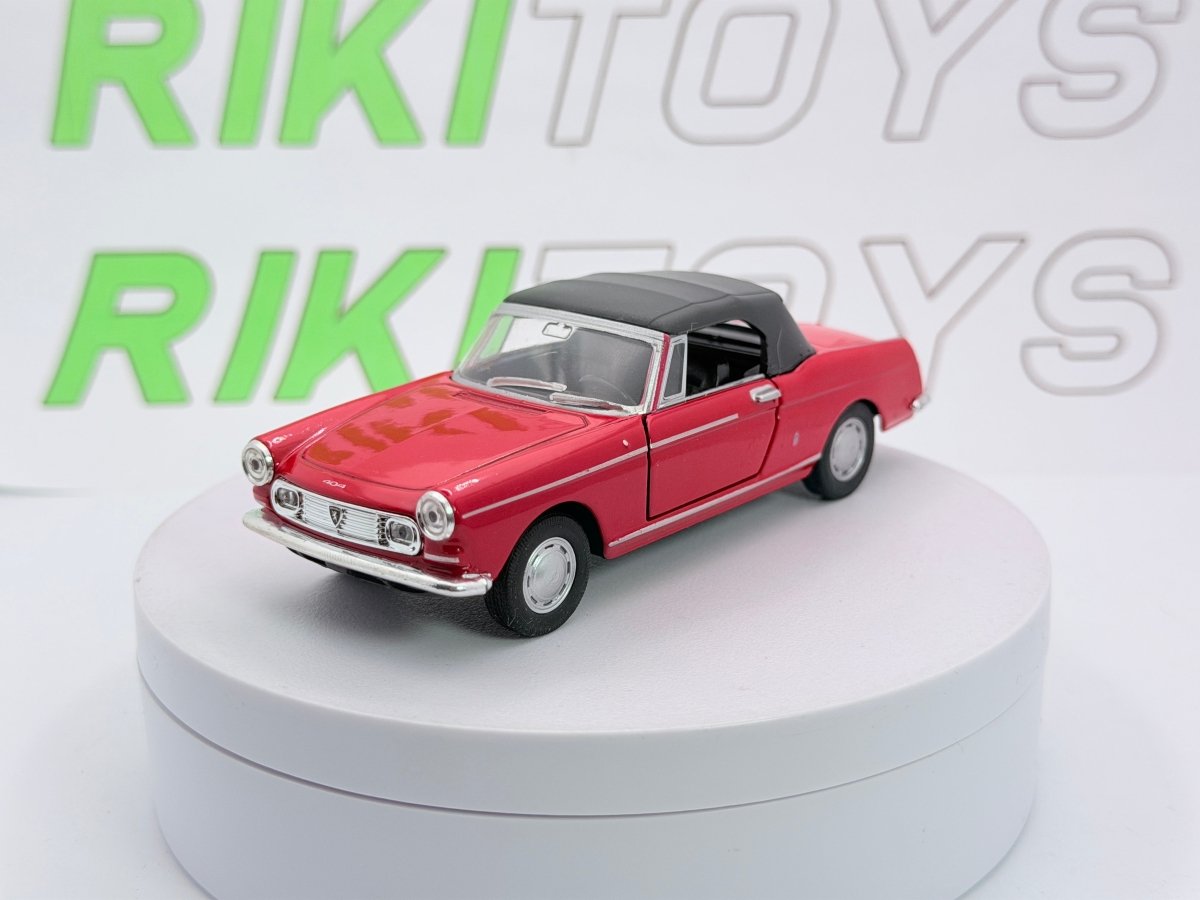 Peugeot 404 Cabrio Welly 1/38 Rosso - RikiToys - Welly