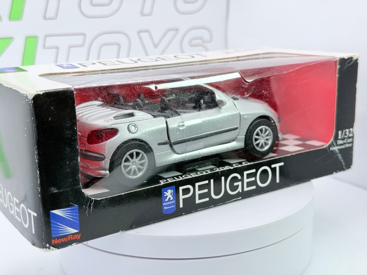 Peuget 206 CC New Ray 1/32 Argento - RikiToys - New Ray