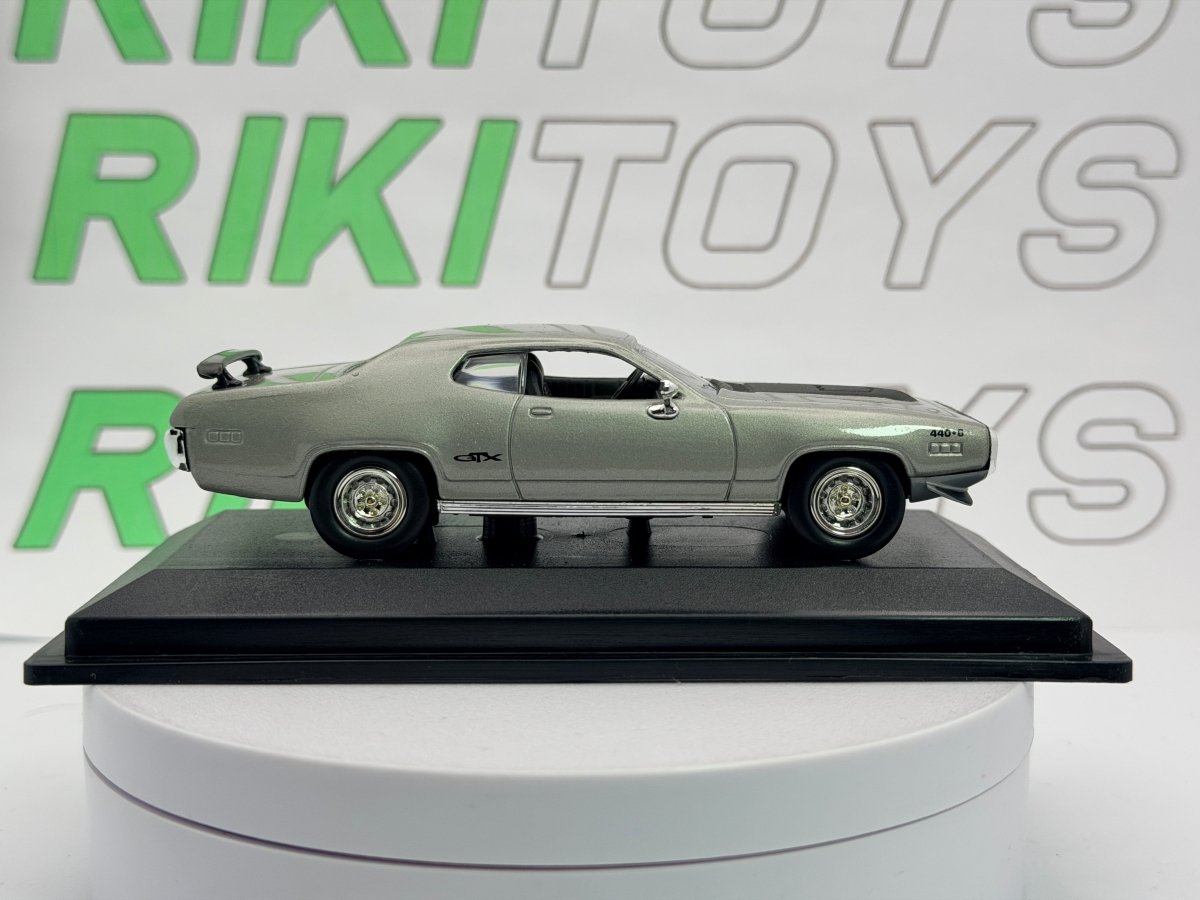 Plymouth GTX Road Signature 1/43 Argento 1971 - RikiToys - Road Signature
