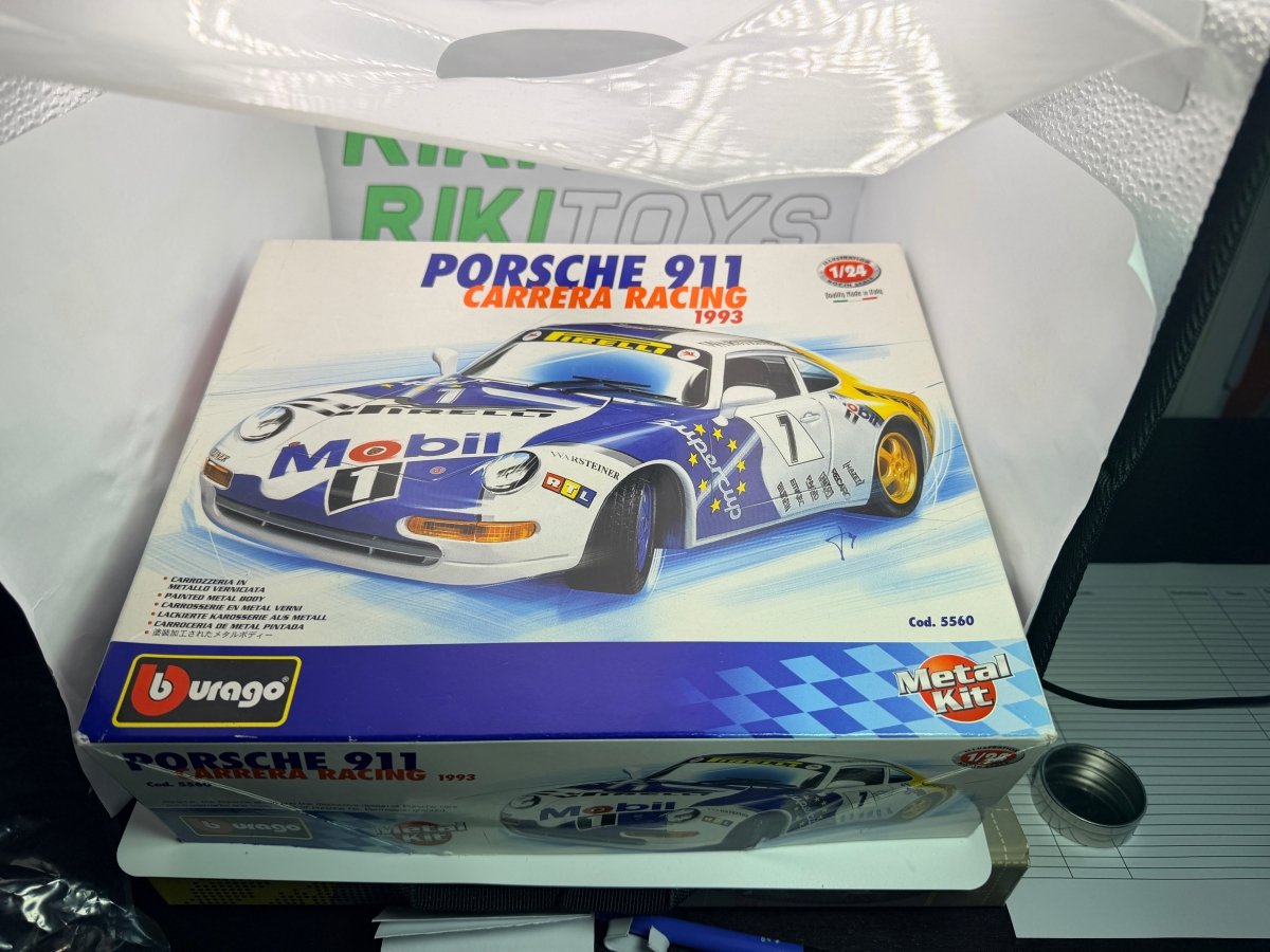 Porsche 911 993 Cup Burago 1/24 Bianco 1993 - RikiToys - Burago