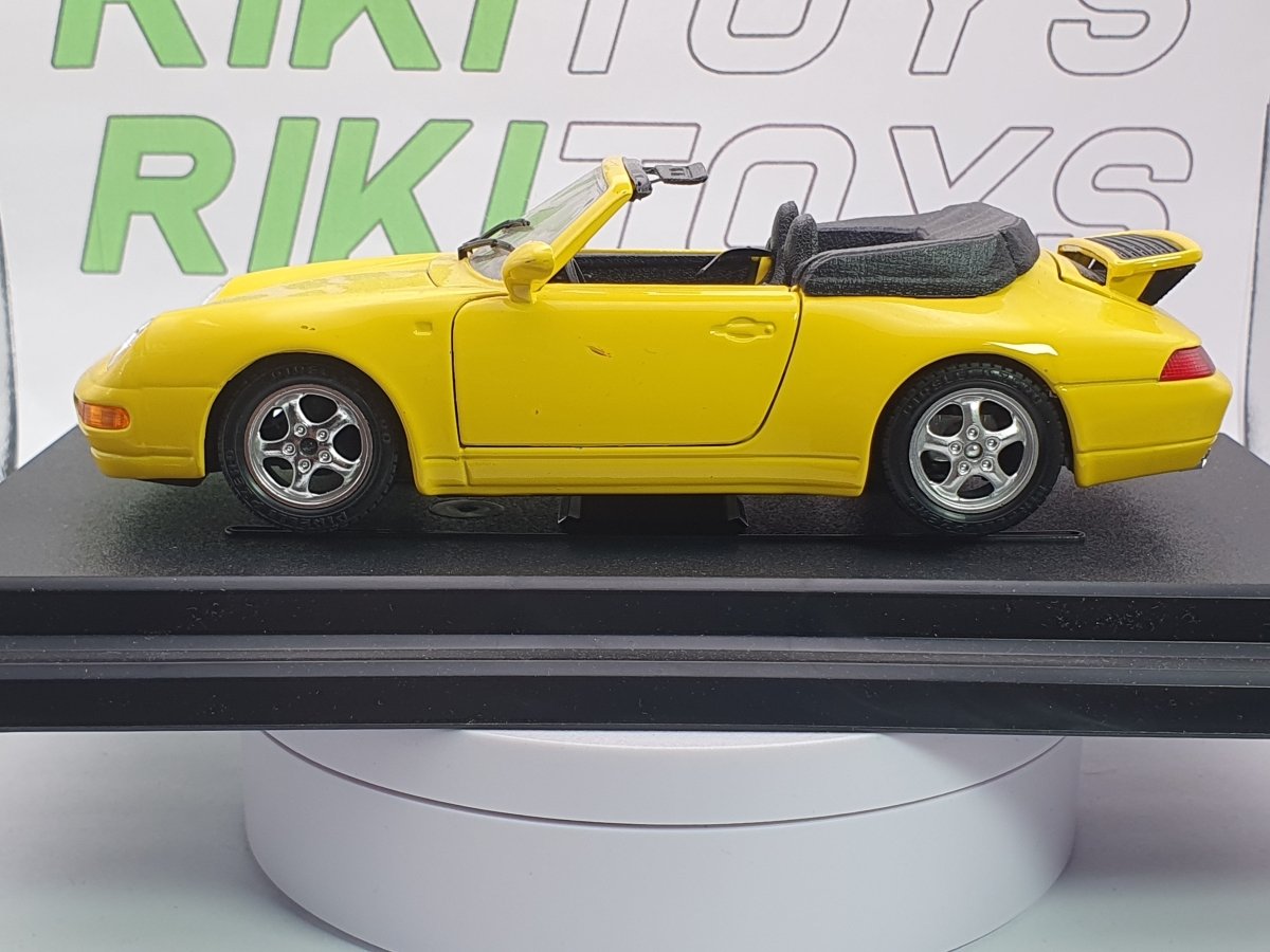 Porsche 911 Carrera 993 Burago 1/24 Giallo 1993 - RikiToys - Burago