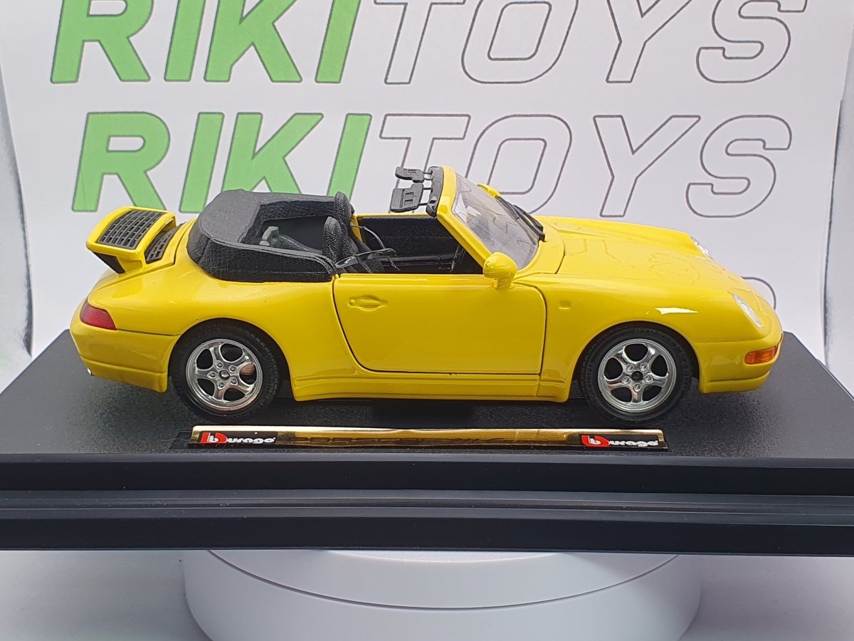 Porsche 911 Carrera 993 Burago 1/24 Giallo 1993 - RikiToys - Burago