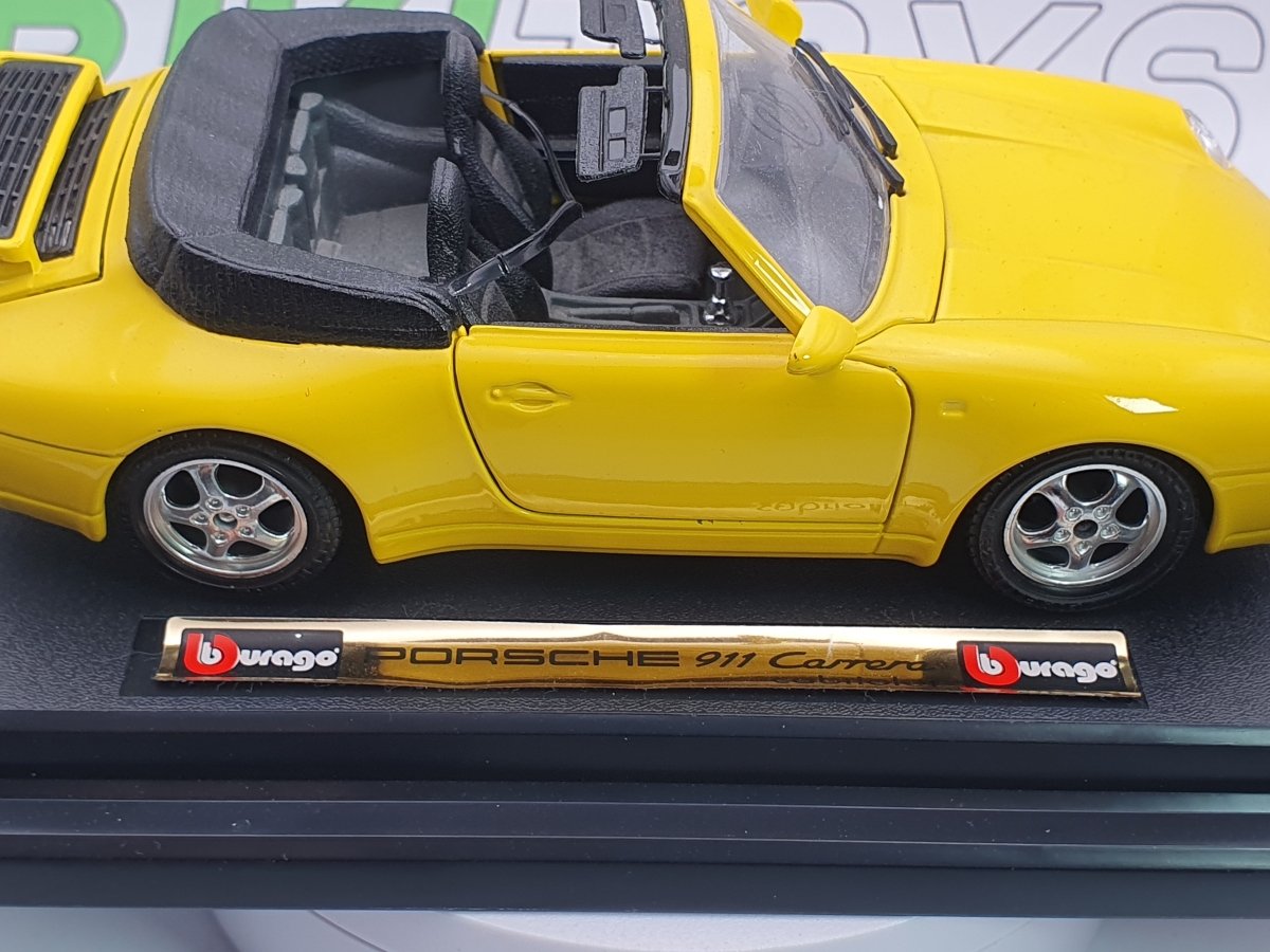 Porsche 911 Carrera 993 Burago 1/24 Giallo 1993 - RikiToys - Burago
