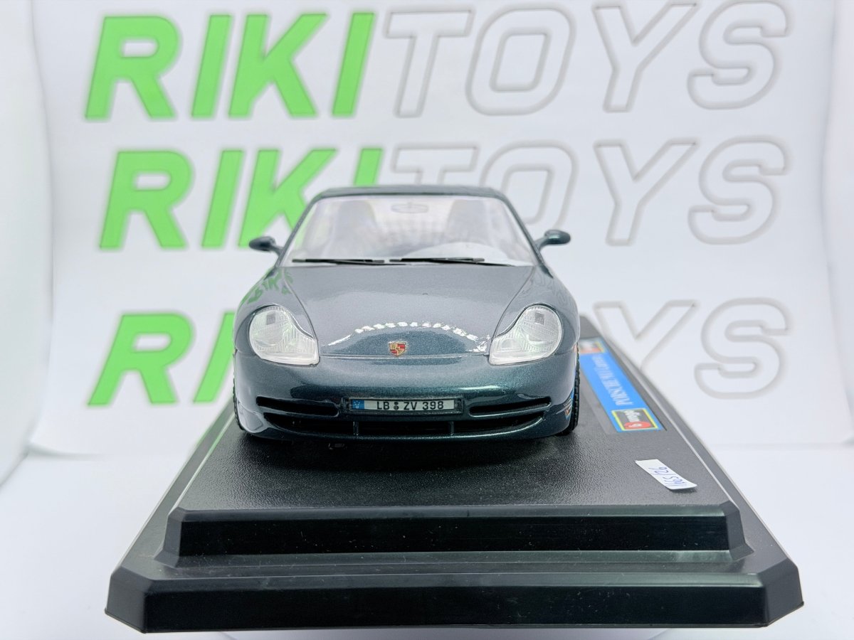 Porsche 911 Carrera 996 Burago 1/24 Grigio metallizzato - RikiToys - Burago