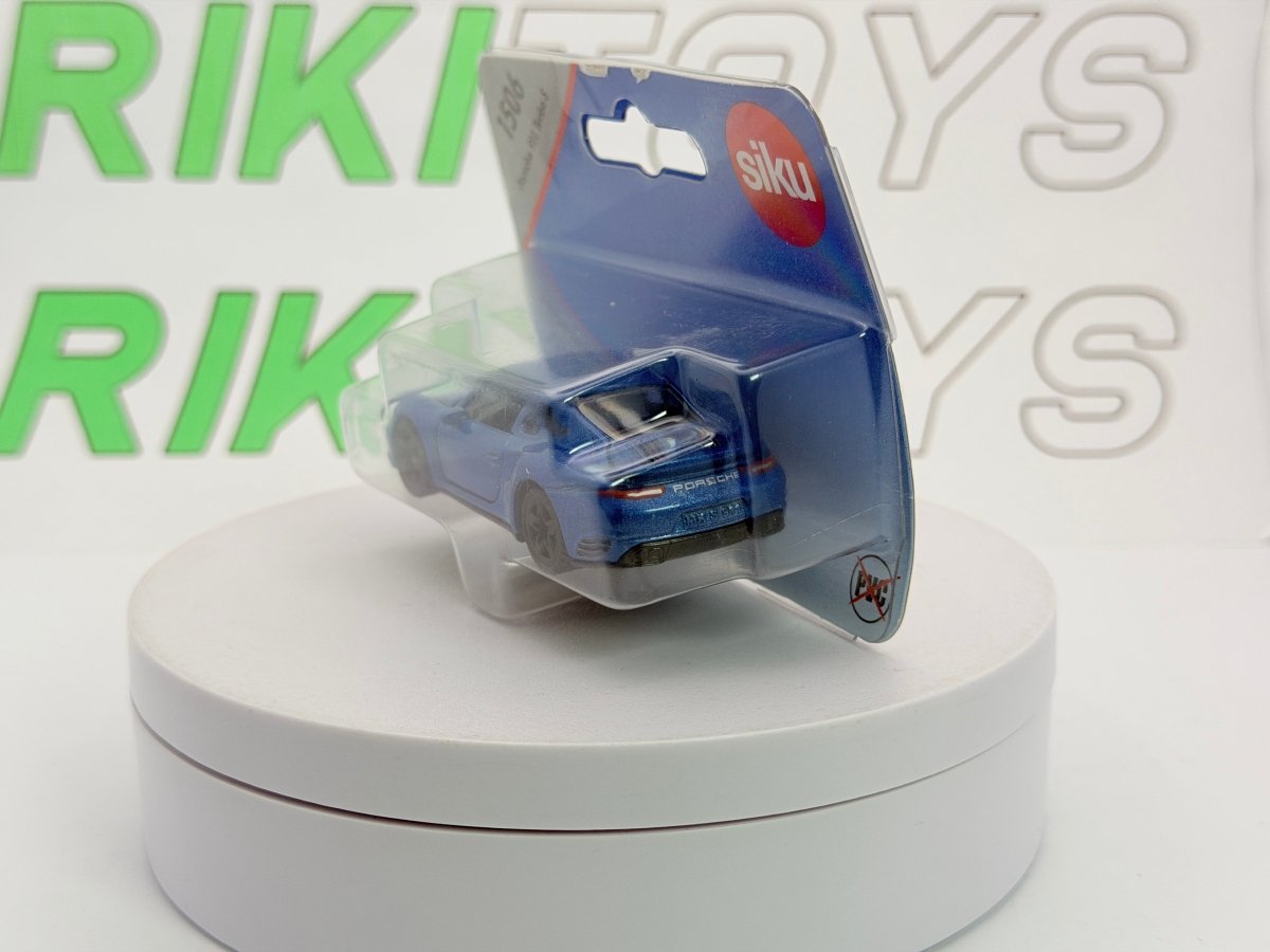 Porsche 911 Turbo S Siku 1/60 Blu metallizzato - RikiToys - Siku
