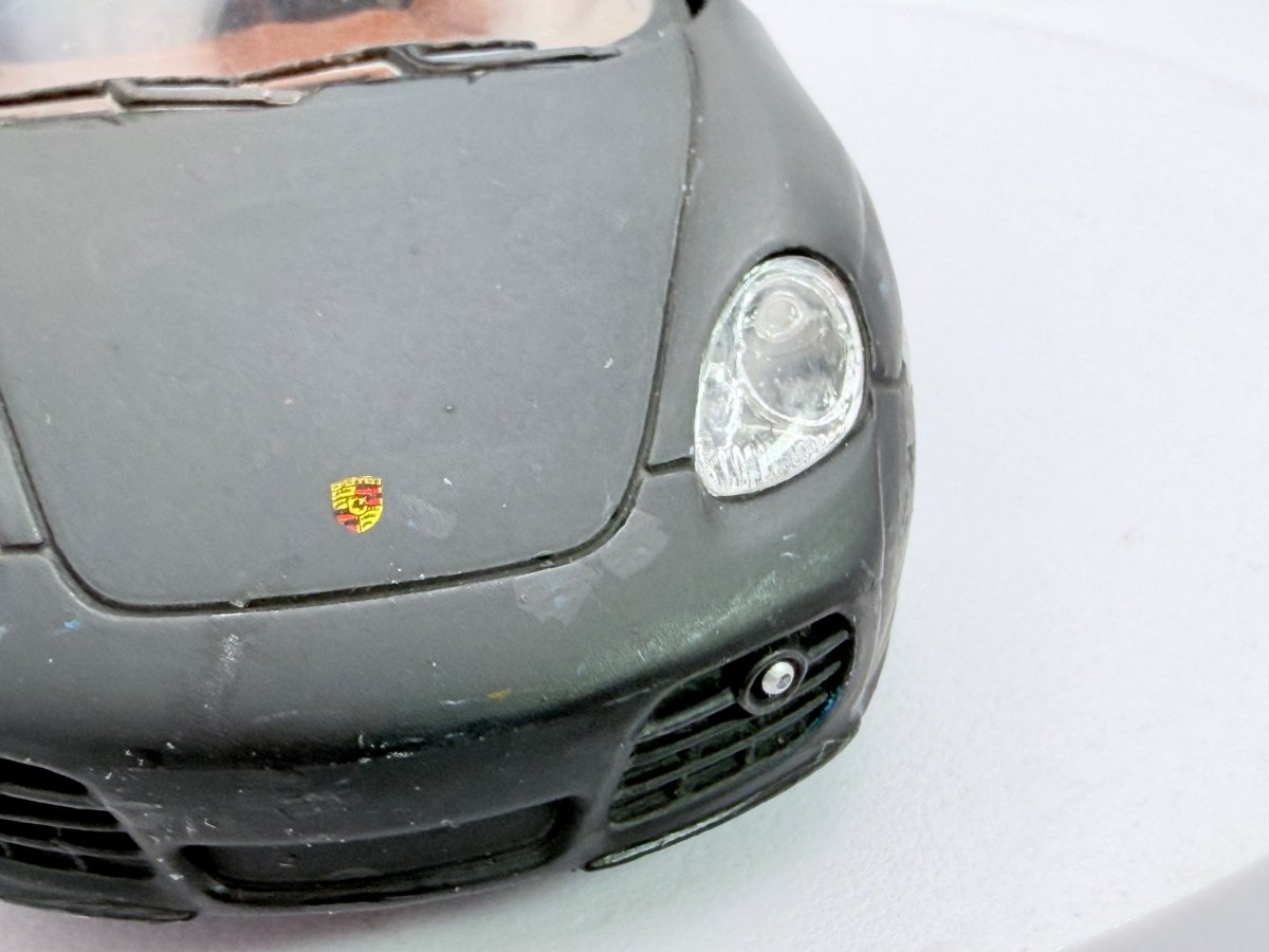 Porsche Cayman S Kinsmart 1/34 Nero - RikiToys - Kinsmart