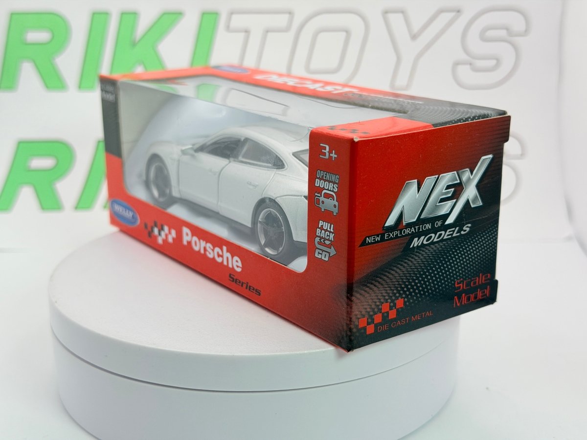 Porsche Taycan Turbo Welly 1/38 Argento - RikiToys - Welly