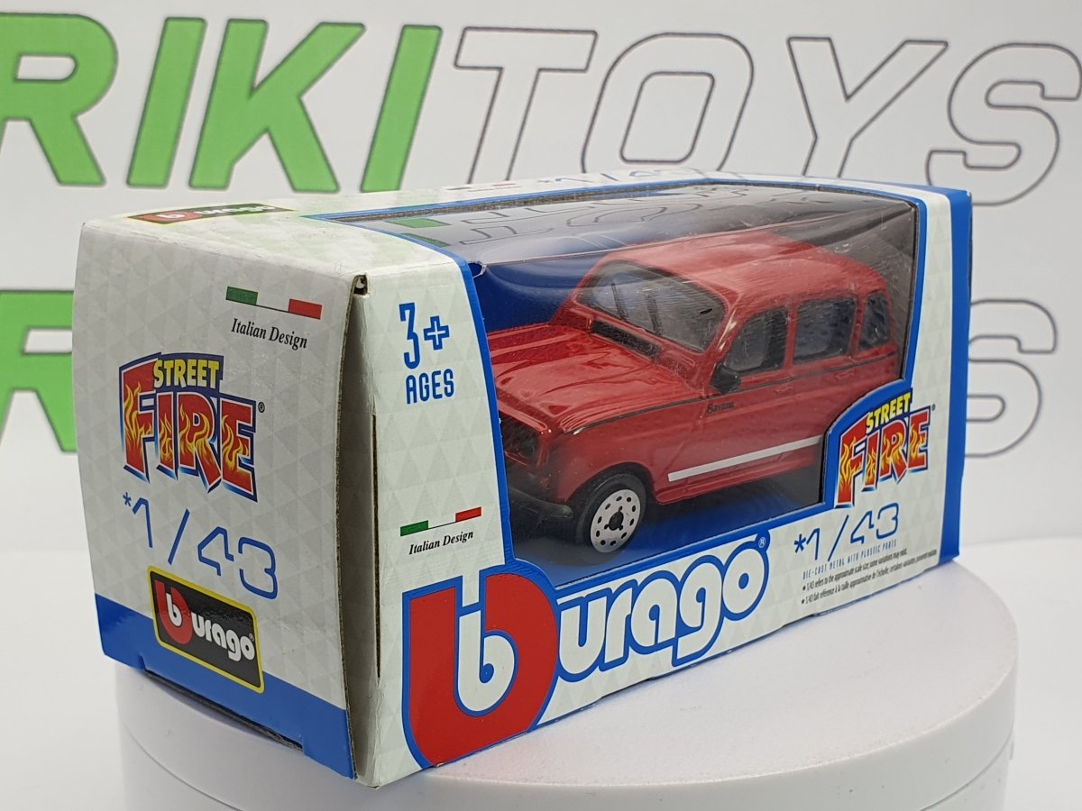Renault 4 GTL Burago 1/43 Rosso 1985 - RikiToys - Burago#
