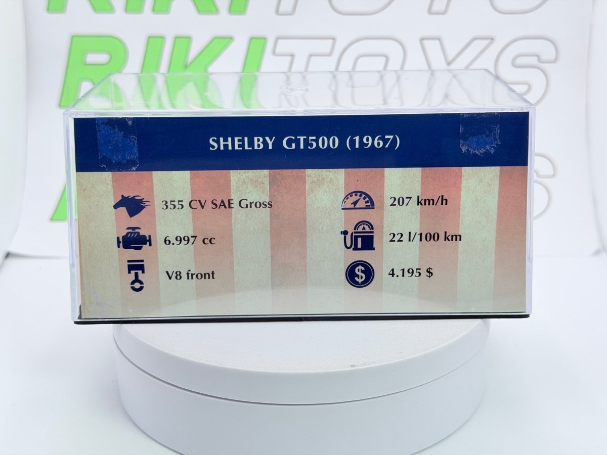 Shelby GT 500 Edicola 1/43 Blu scuro - RikiToys - Edicola