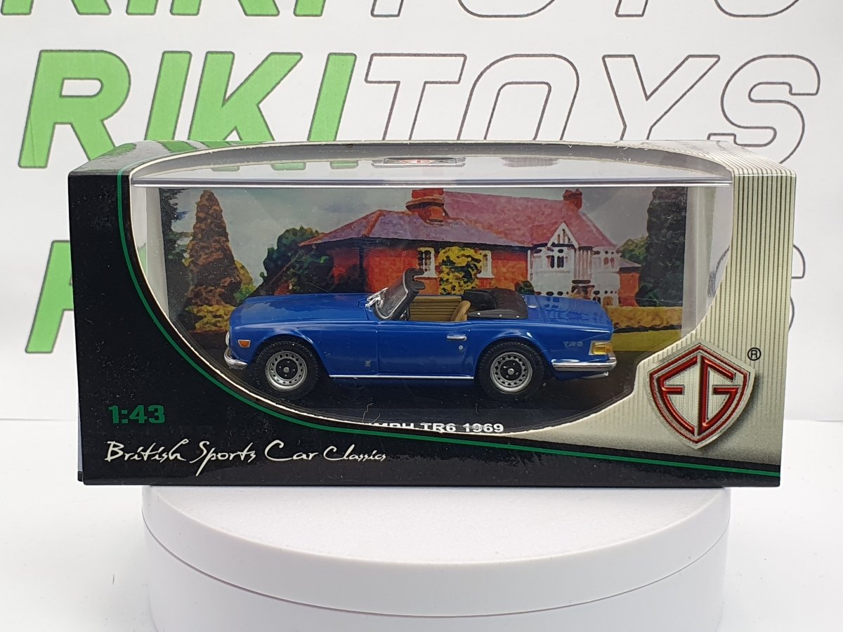 Triumph TR 6 Edison 1/43 Blu - RikiToys - Edison#