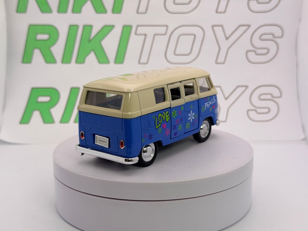 Volkswagen T1 Minibus Welly 1/40 Blu 1963 - RikiToys - Welly