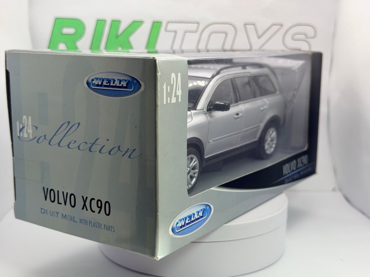 Volvo XC 90 Welly 1/24 Argento 2002 - RikiToys - Welly