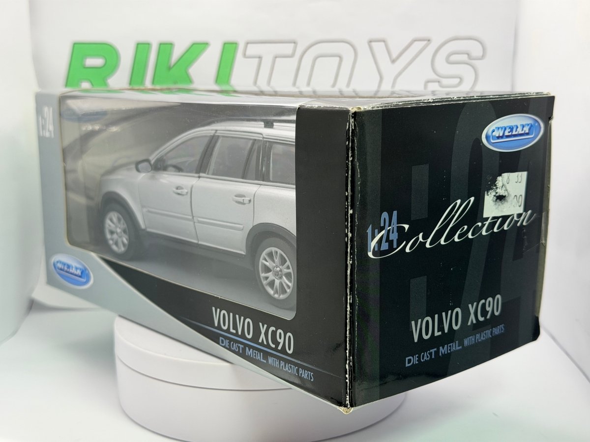 Volvo XC 90 Welly 1/24 Argento 2002 - RikiToys - Welly