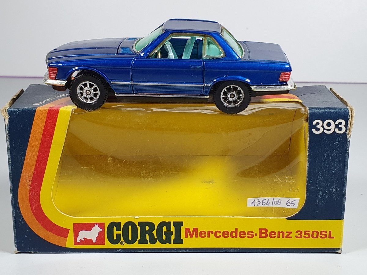 Mercedes 350SL n.393 Corgi Toys 1/43 Con Scatola - RikiToys - Corgi Toys#