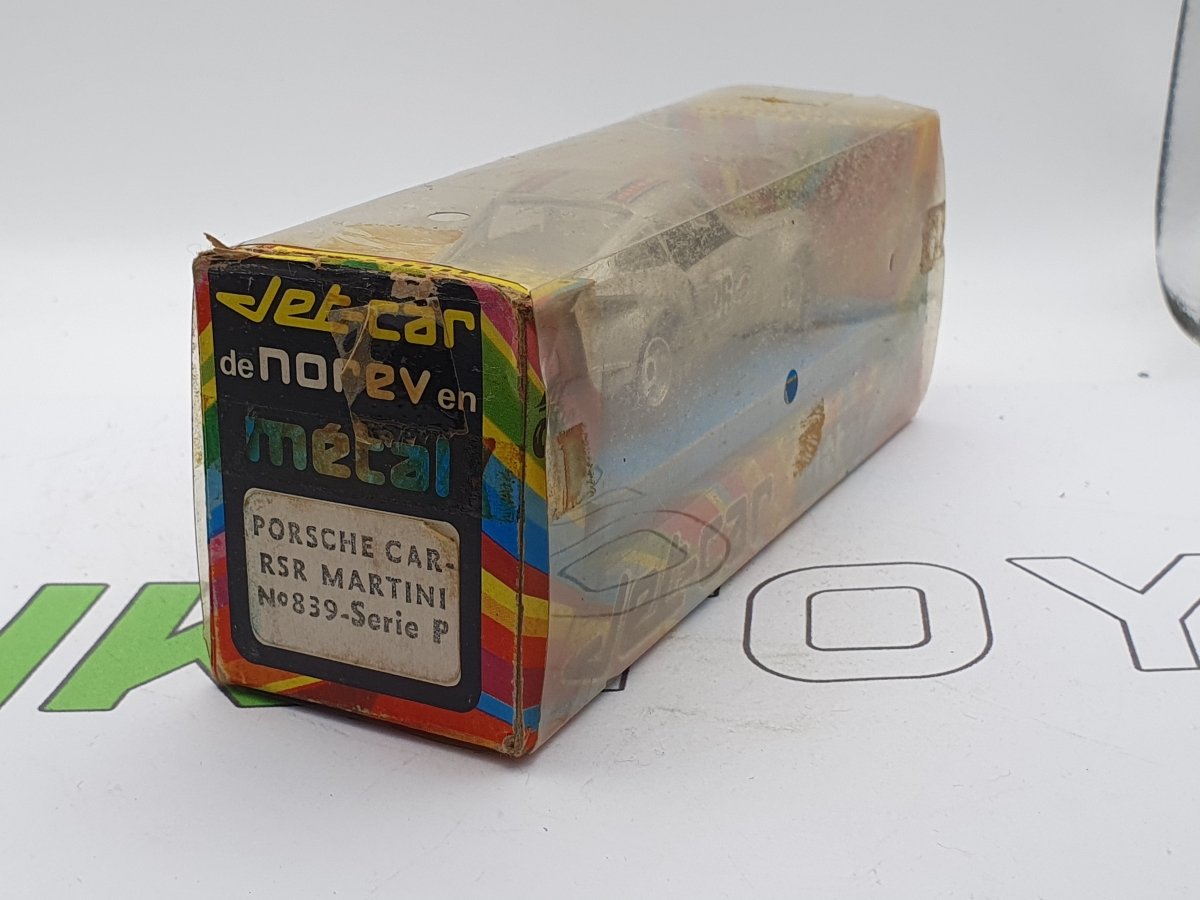 Porsche RSR Martini N°839 Norev Jet-Car Metal 1/43 Con Scatola - RikiToys - Norev Jet-Car Metal#