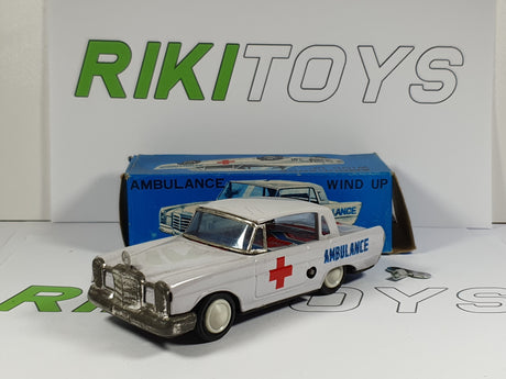 Mercedes Wind up ambulance 1/28 with box
