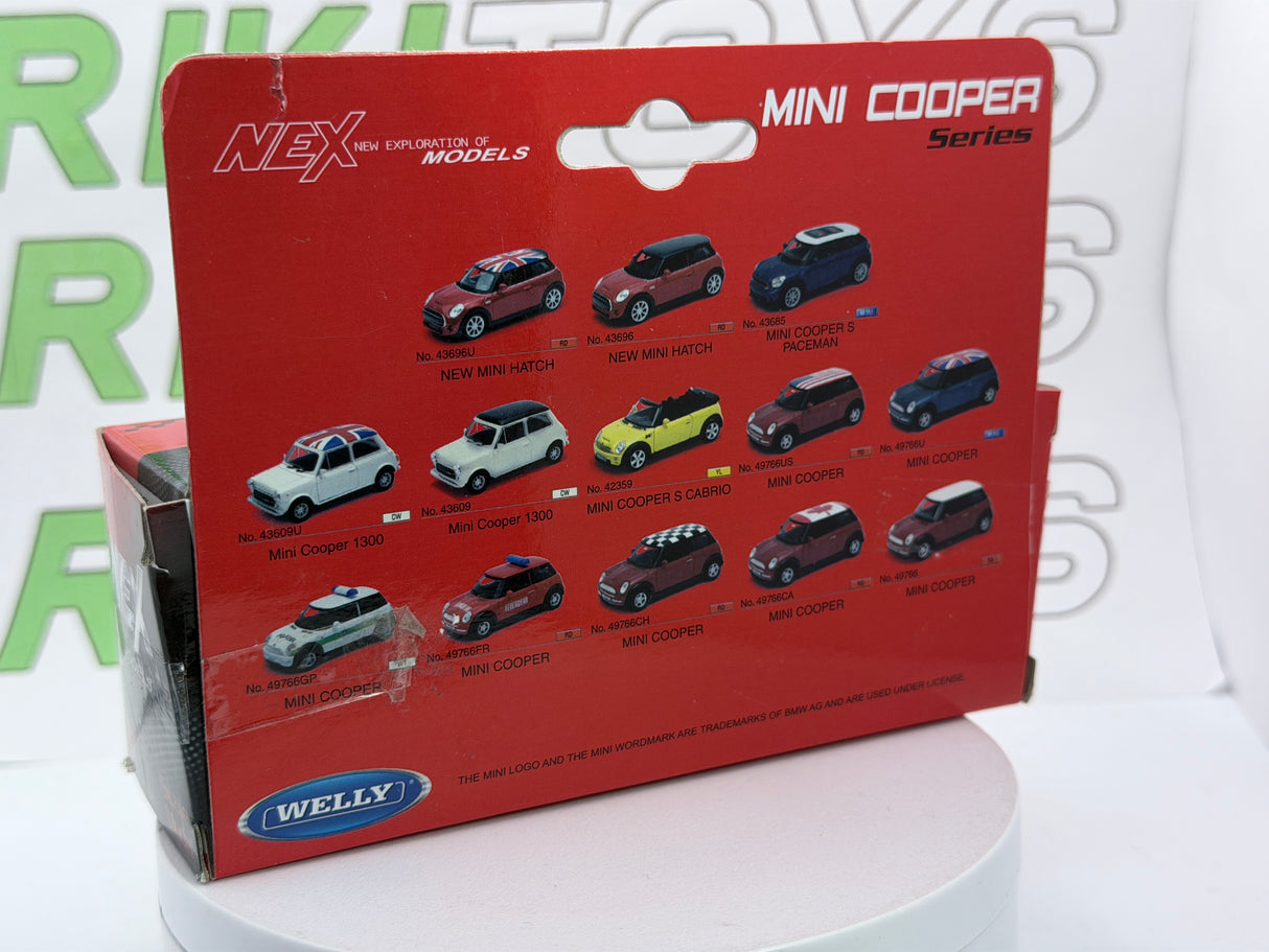 New Mini Hatch Cooper S Welly 1/38 Rosso