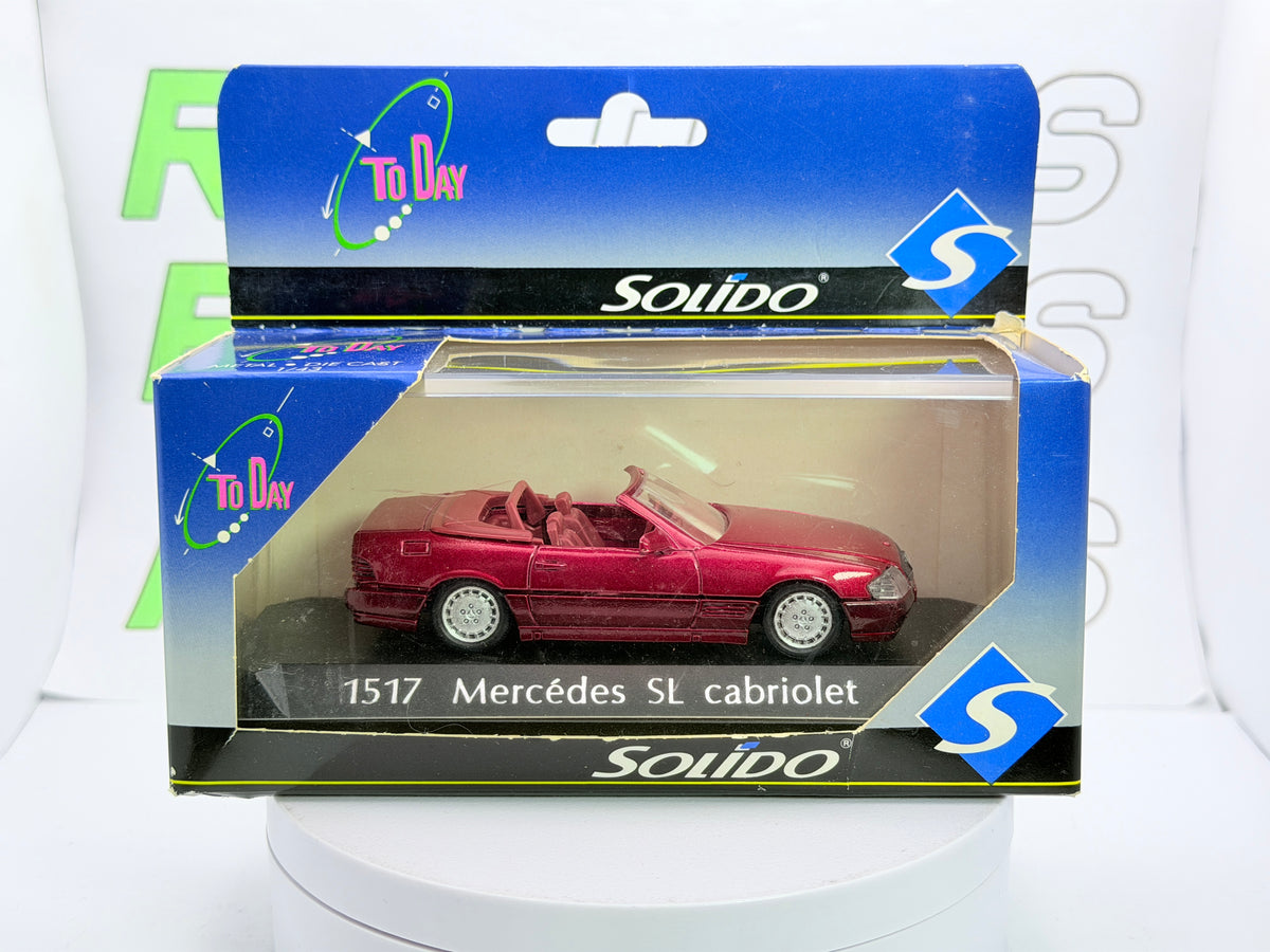 Merceds Benz 500 SL R 189 Solido 1/43 Rosso metallizzato