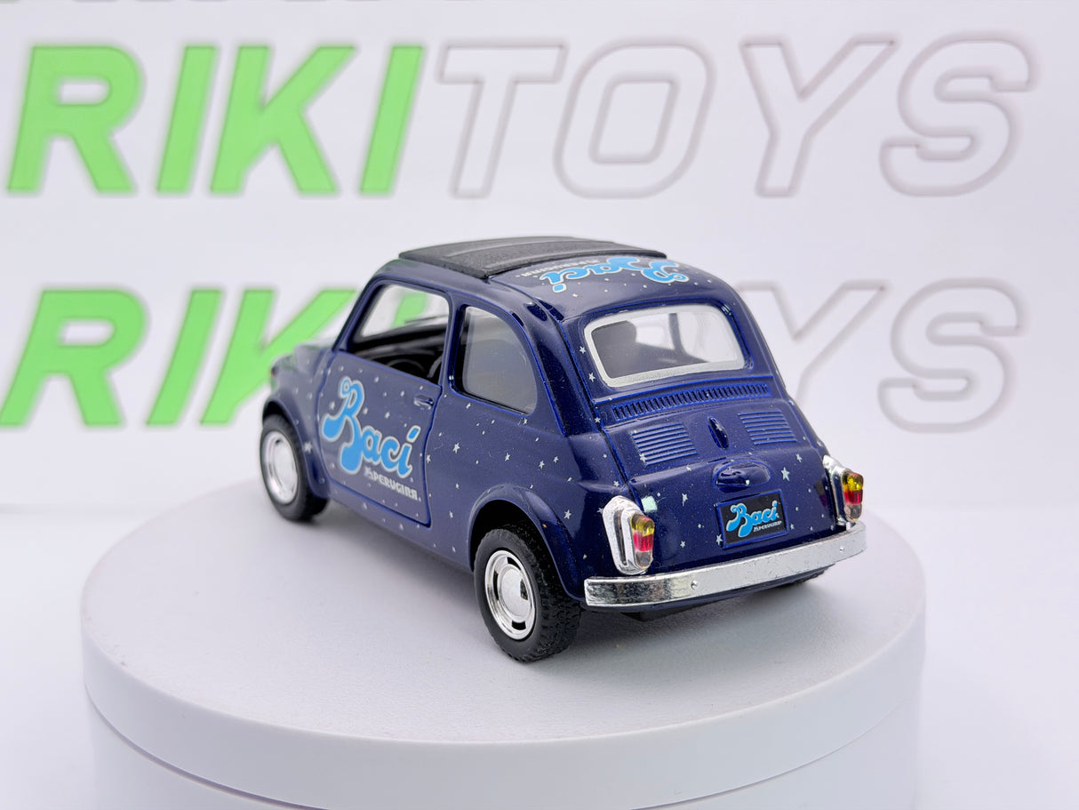 Fiat 500F Baci Kinsmart 1/24 Blu 1965