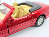 Mercedes Benz 500 SL Welly 1/38 Rosso Metalizzato 1989