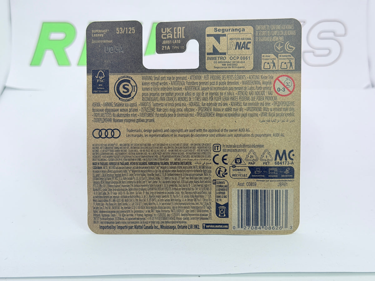 Audi TT Coupé RS Matchbox 1/60 Argento 2019
