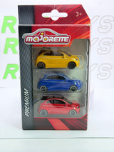 Fiat 500 Elettica C Majorette 1/55 Blu Rosso Giallo