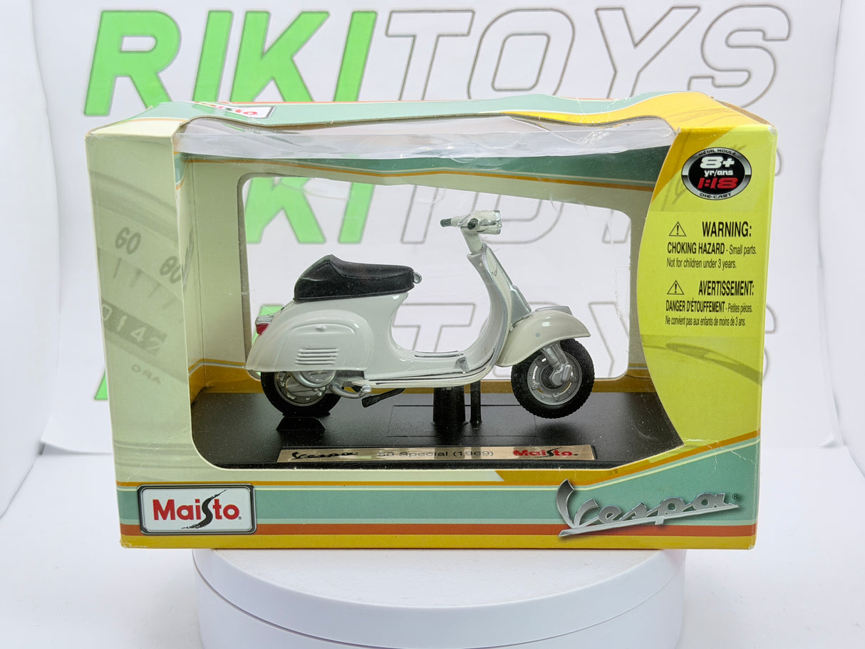 Piaggio Vespa 50 Special Maisto 1/18 Bianco 1969