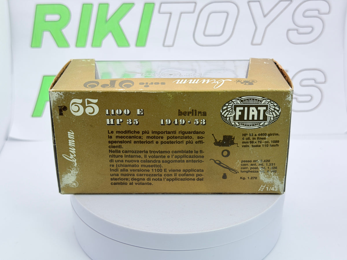 Fiat 1100 E Brumm 1/43 Rosso scuro 1949
