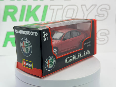 Alfa Romeo Giulia Burago 1/43 Rosso metallizzato 2016