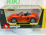 Porsche 718 Boxster Burago 1/24 Arancione 2016