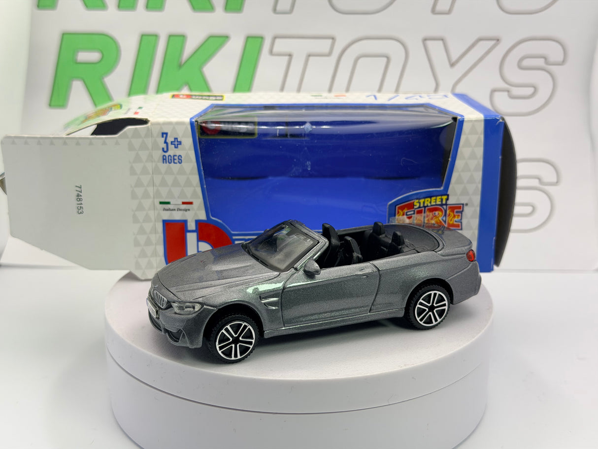 BMW M4 Cabrio Burago 1/43 Grigio 2014