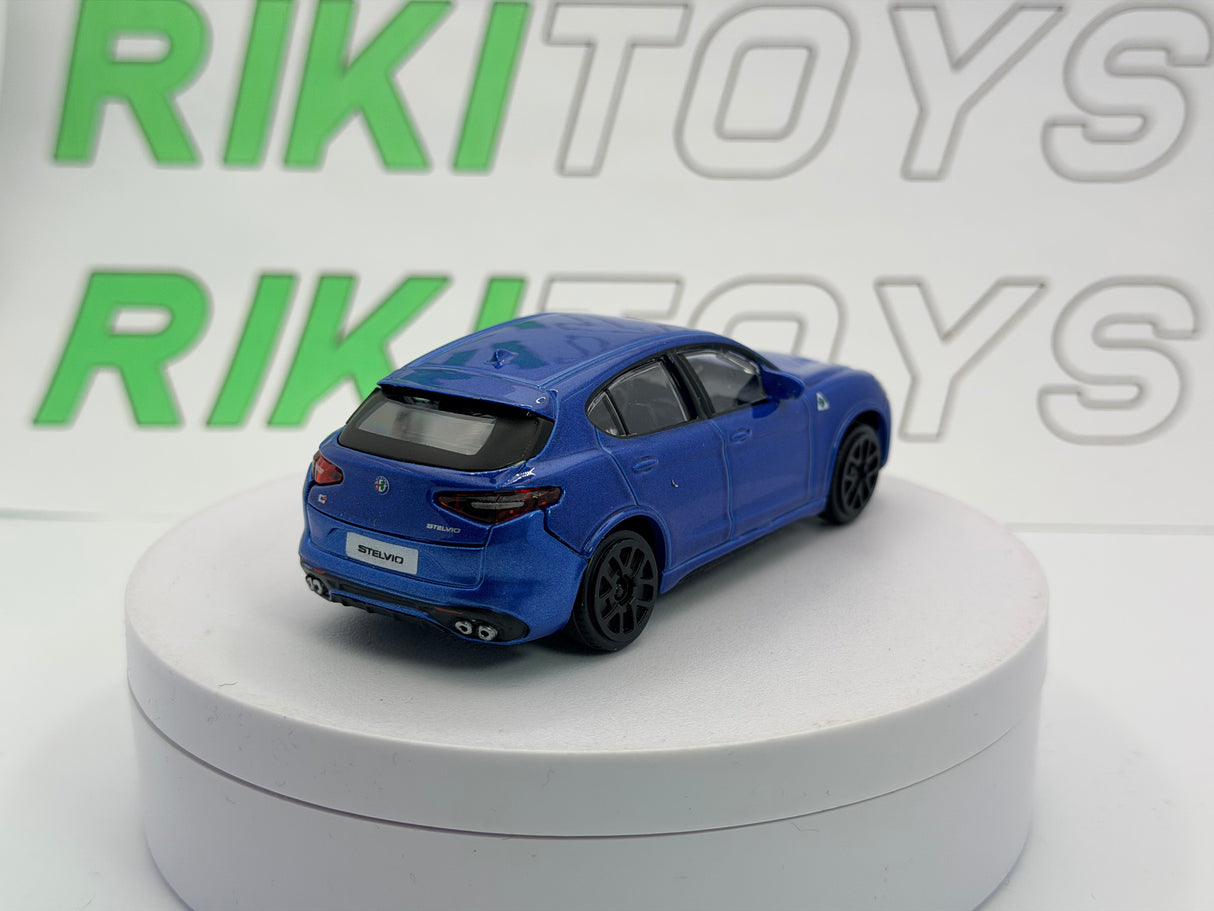 Alfa Romeo Stelvio Quadrifoglio Burago 1/43 Blu 2017