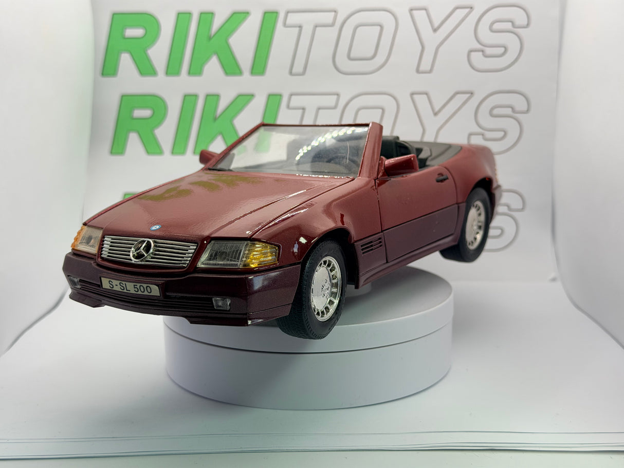 Mercedes Benz 500 SL Maisto 1/18 Rosso scuro 1989
