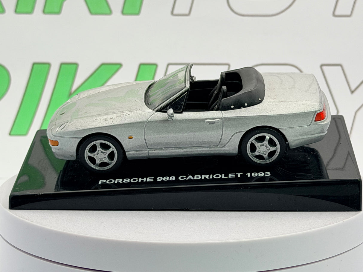 Porsche 968 Cabrio Edicola 1/43 Argento 1993