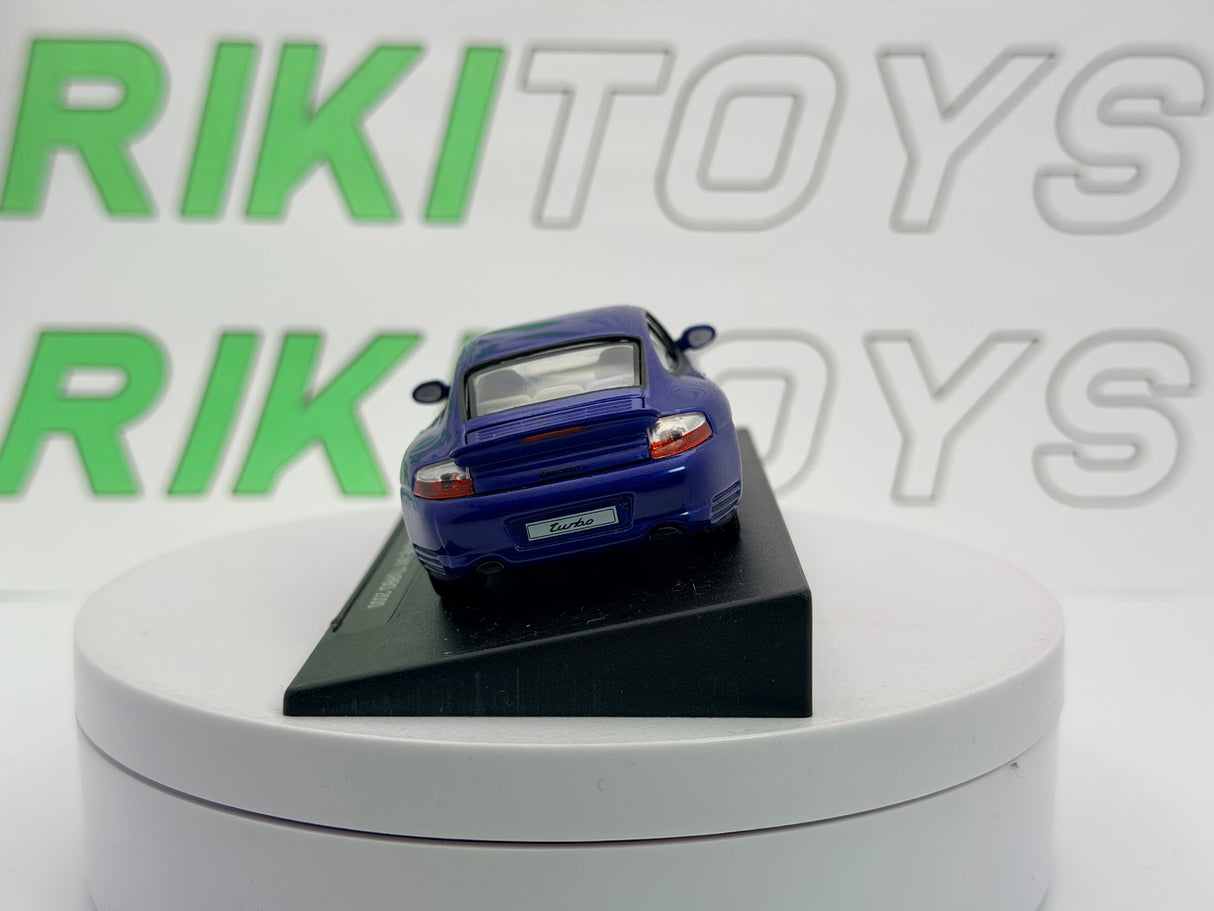 Porsche 911 Turbo Edicola 1/43 Blu Metallizzato 2000