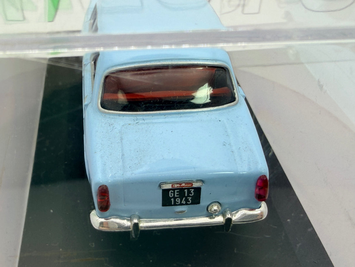 Alfa Romeo Giulietta TI Edicola 1/43 Azzurro  1957