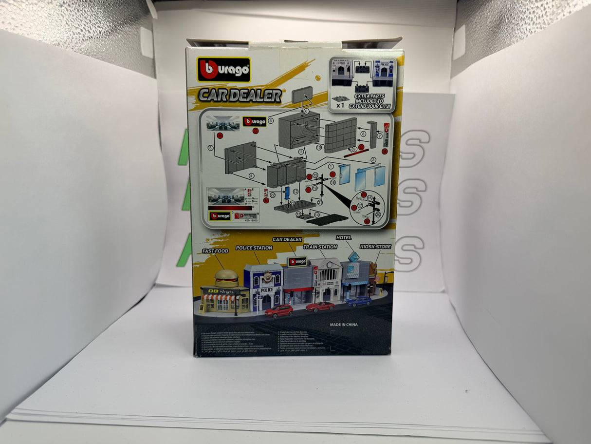 SET Mercedes Benz SLS AMG Burago Build Your City 1/43 Rosso