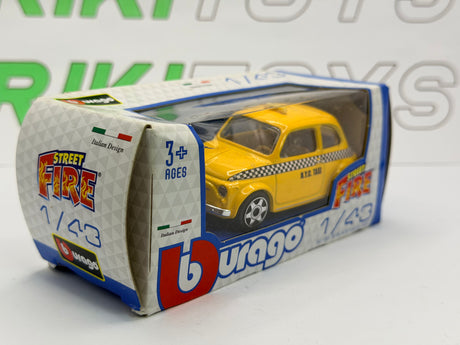Fiat 500 F Taxi Burago 1/43 Giallo 1965