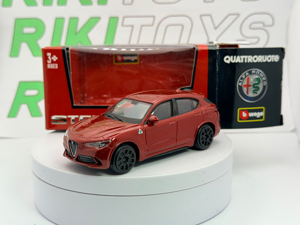 Alfa Romeo Stelvio Burago 1/43 Rosso metallizzato