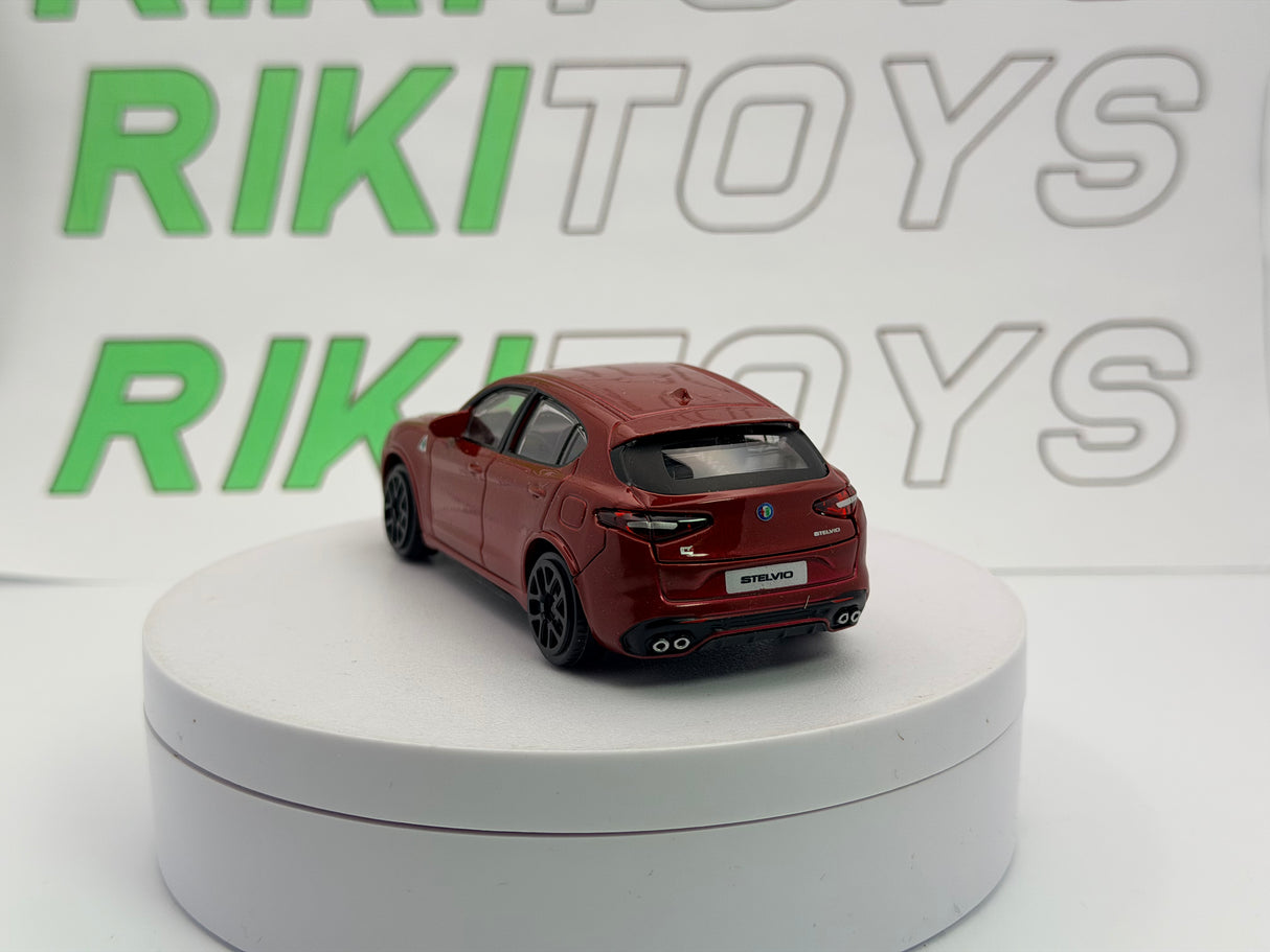 Alfa Romeo Stelvio Burago 1/43 Rosso metallizzato