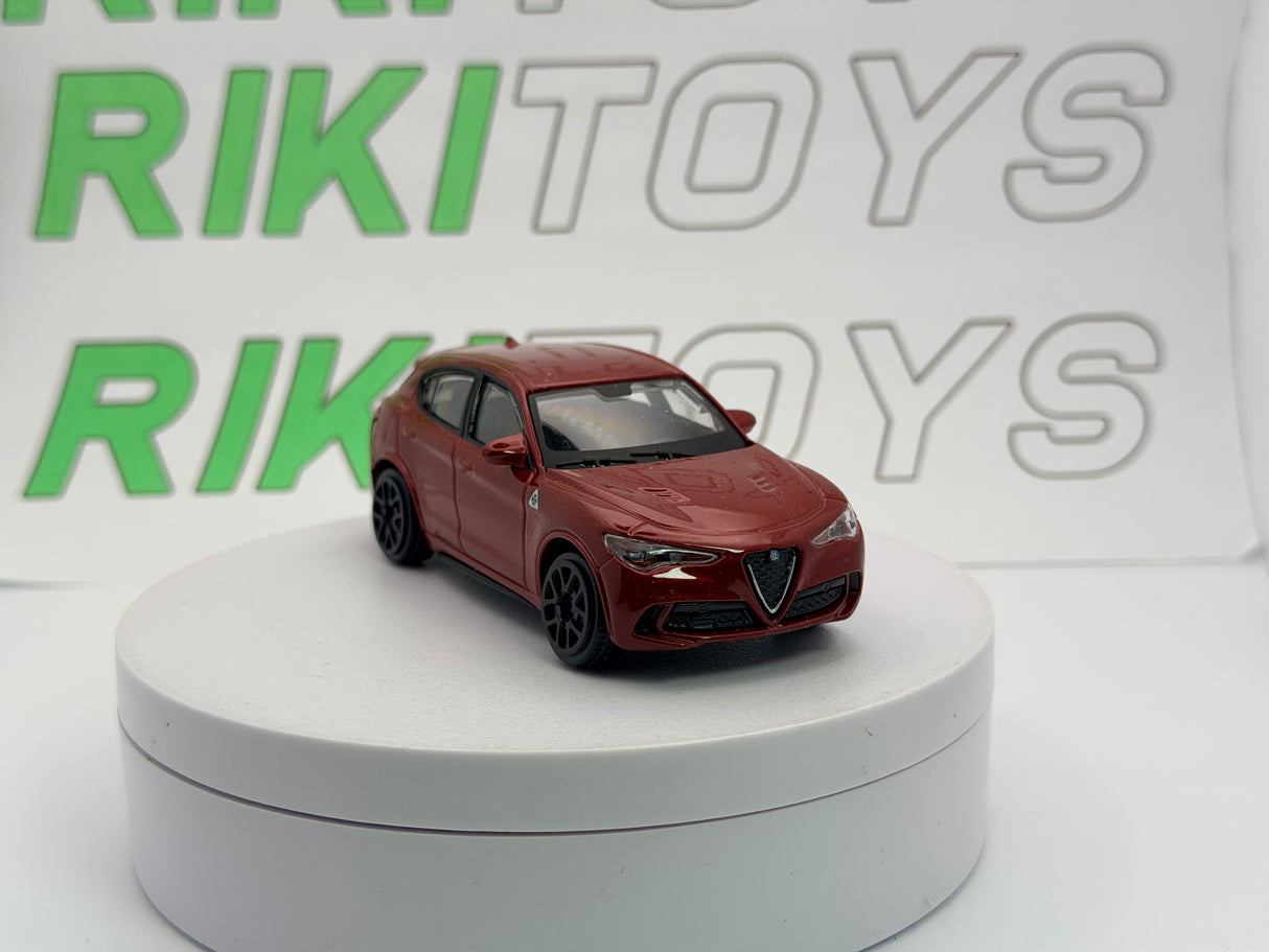 Alfa Romeo Stelvio Burago 1/43 Rosso metallizzato