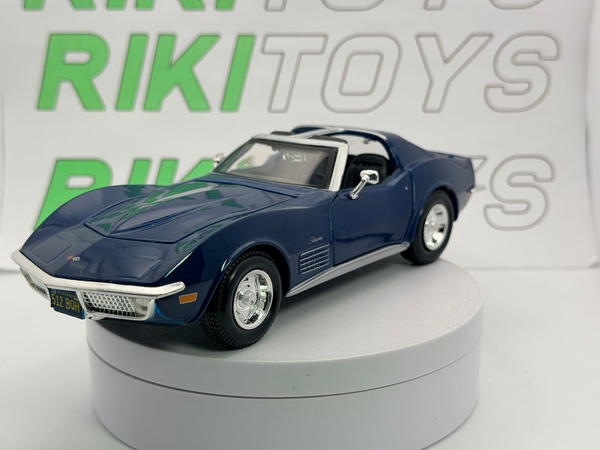 Chevrolet Corvette Maisto 1/24 Blu metallizzato 1970