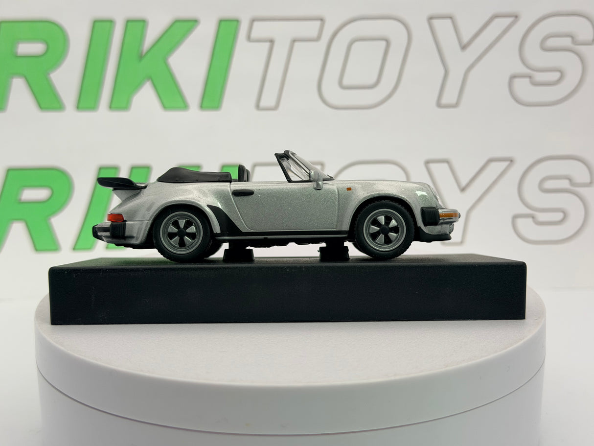 Porsche 911 Turbo Cabrio Edicola 1/43 Argento 1986