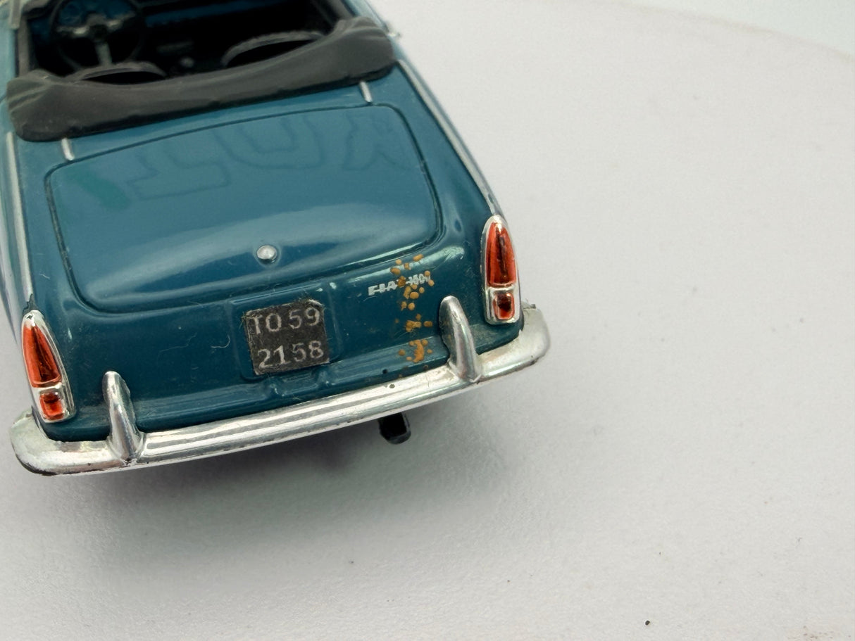 Fiat 1500 Cabrio Norev 1/43 Blu 1964