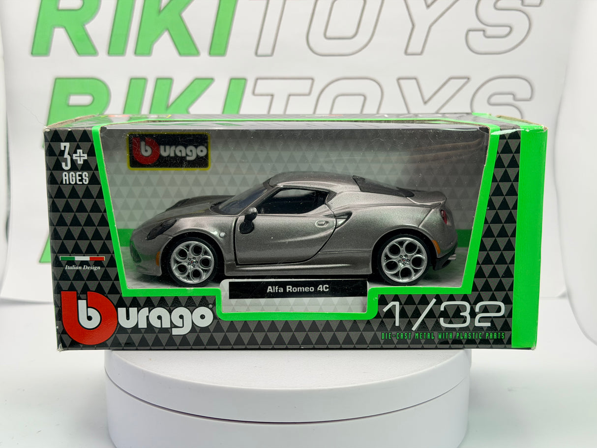 Alfa Romeo 4C Coupé Burago 1/32 Grigio metallizzato