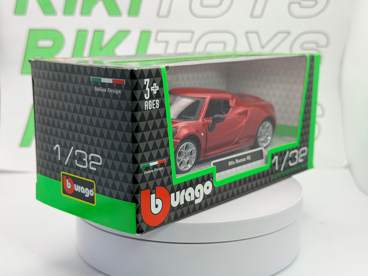 Alfa Romeo 4C Coupé Burago 1/32 Rosso metallizzato