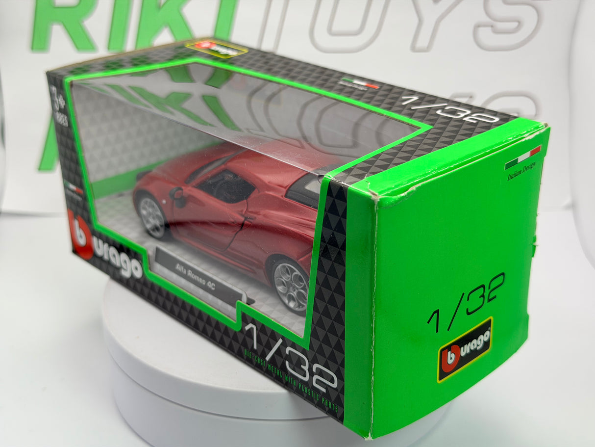 Alfa Romeo 4C Coupé Burago 1/32 Rosso metallizzato