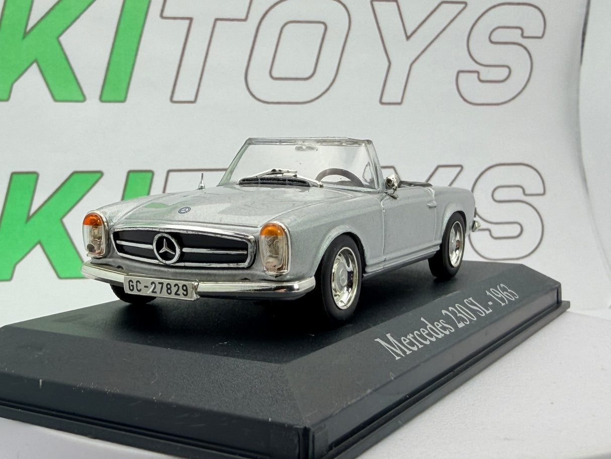 Mercedes Benz 230 SL Edicola 1/43 Argento 1963